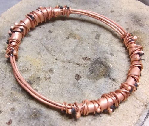 Judy Larson's Chaos Scrap Wrap Jewelry - Finishing, Contemporary Wire Jewelry, Wire Wrapping, Wrapping, Wire Wrapping Jewelry, Butane Torch, Soldering, Solder, Soldering the wires in place will solve that problem.